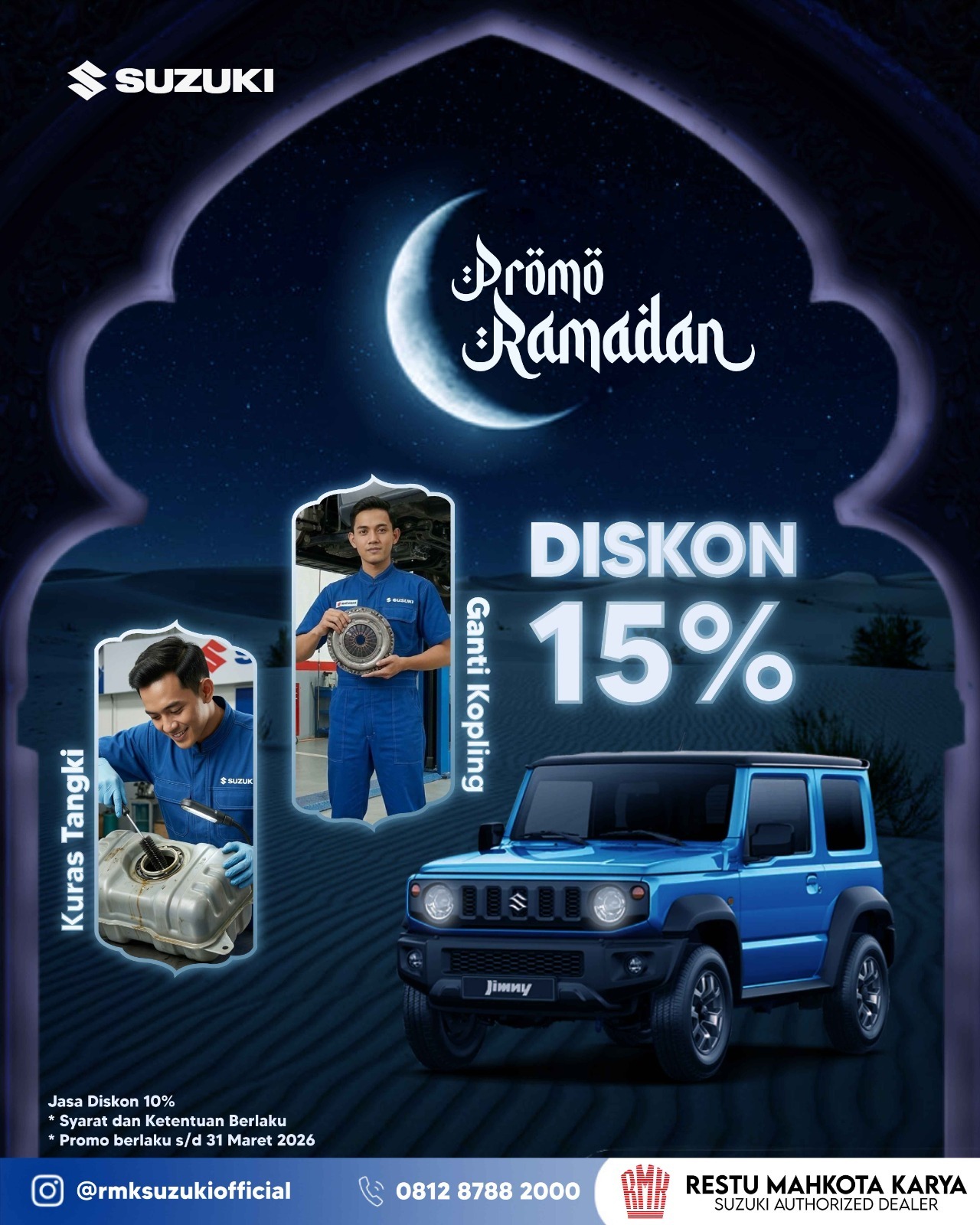 Promo Spesial! Diskon 15% Ganti Kopling & Kuras Tangki